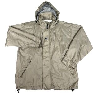 Helly Hansen Helly Tech Mens Waterproof Hooded Outdoor Jacket Medium Tan Coat